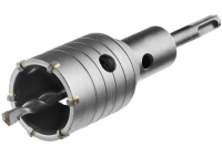 Коронка по бетону SDS Plus 55мм в сборе с державкой Коронка по бетону SDS Plus 55мм в сборе с державкой