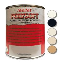 Мраморная шпатлевка Akemi Poly-soft 1.65 кг., Чёрная  0150 Мраморная шпатлевка Akemi Poly-soft 1.65 кг., Чёрная  0150